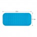 Keten Non Slip Bath Mat for Tub Bathroom Natural Rubber 30 x 14 Inches Fit for Any Size Bathtub, Anti Slip Anti Bacterial Luxury Shower Mat for Shower Stall with 199 Powerful Grip Suction Cups (Blue)