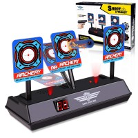 Electronic Digital Target Compatible with Nerf Guns, Keten Auto-Reset Shooting Scoring Targets with Intelligent Light Sound Effect for N-Strike Elite/Mega/Rival Series (Target Only)