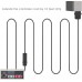 Keten NES Classic Controller Extension Cable USB Cord 10 Feet for Nintendo NES Classic Edition 2-Pack